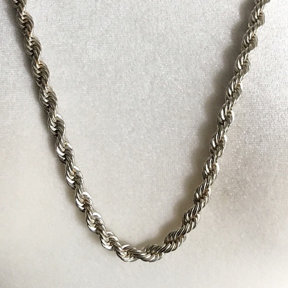 Vintage | Sterling Silver Rope Chain - Picture 3 of 5